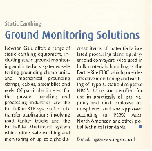 Static Earthing: Ground Monitoring Solutions