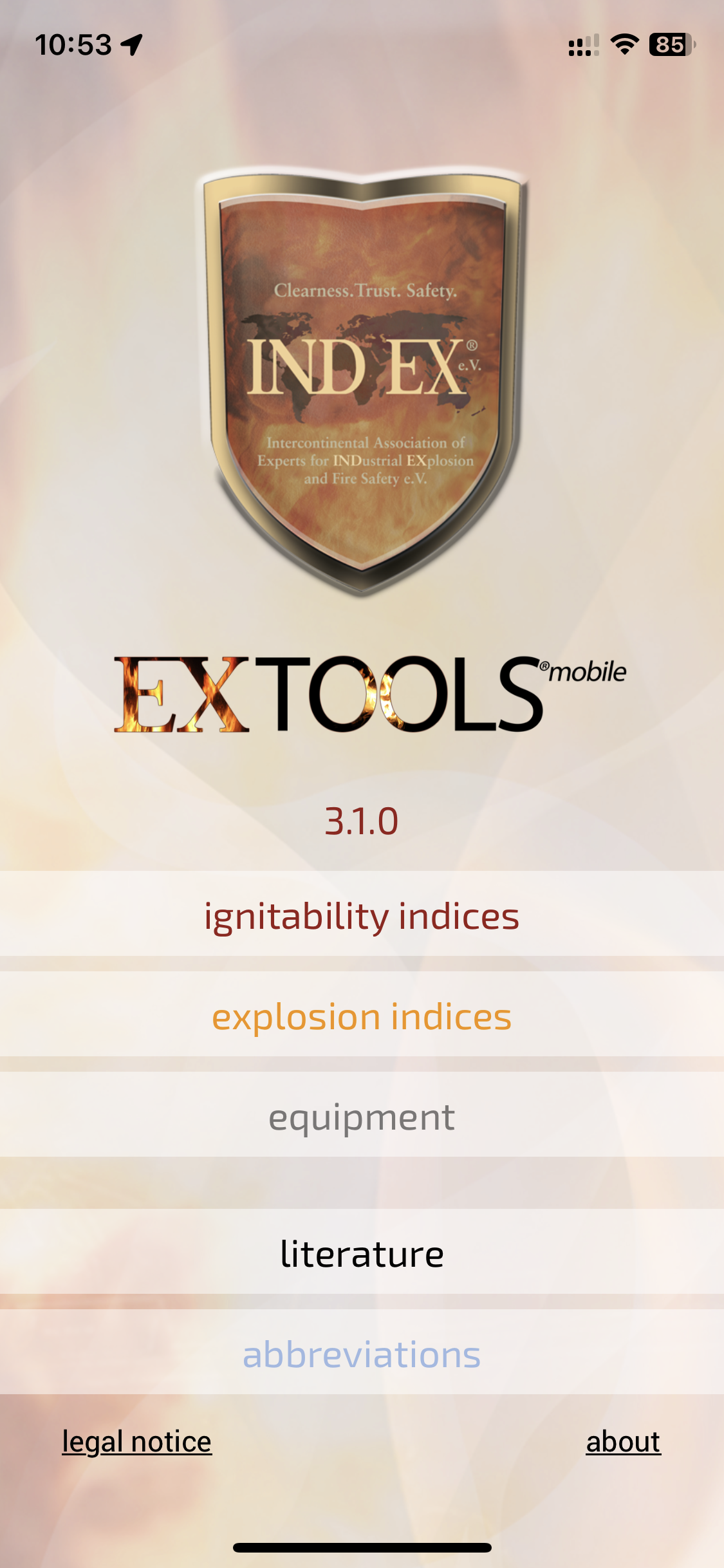 EXTOOLS mobile entryscreen
